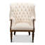 Irish Linen Wingback Chair