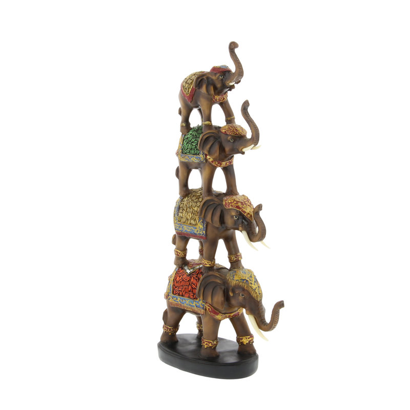 Sculpture éléphant empilé Pisarnik