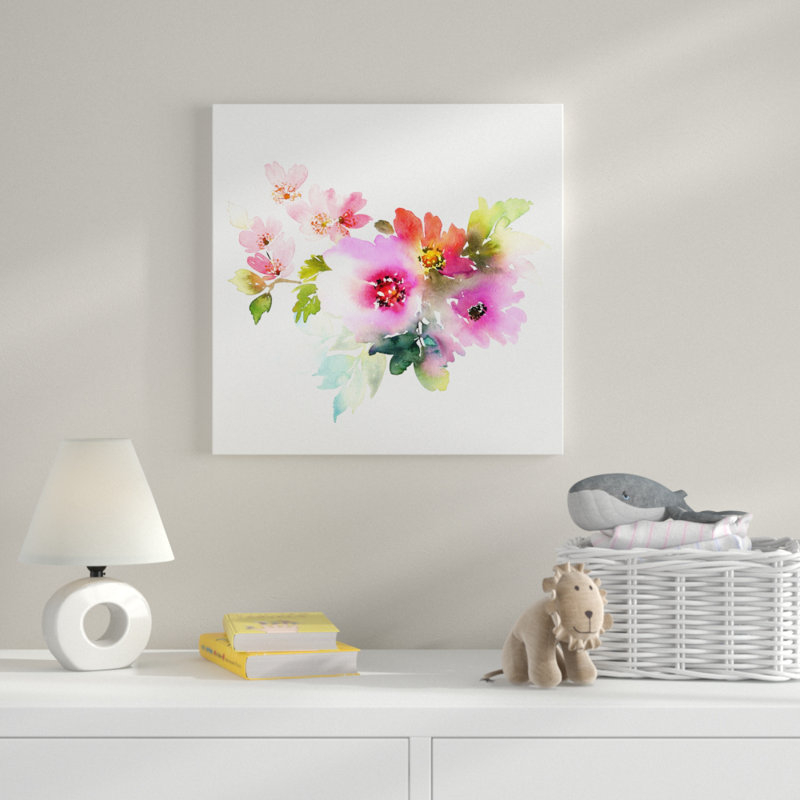 Art sur toile bouquet, H 28 po x l 28 po x P 1,5 po