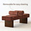 Banc rembourré en chenille l 60 po-1018967225