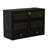 Queen Murphy Storage Bed With Storage Drawer, Black