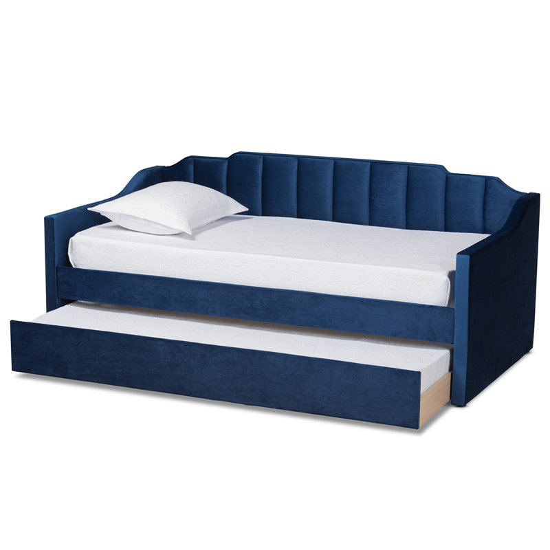 Lit de jour avec couchette Callao, Simple, Bleu