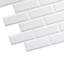 Black faux bricks pvc 3d wall panel, interior design wall panelling decor commercial and residential application, 3.2 ft x 1.6 ft, 5 sq. ft. each, 5-pack-50624390