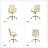 Jehu Modern Leather Rocking Tilting Office Chair with Metal Armrests and Legs-1919420436