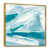 Toile avec cadre flottant or