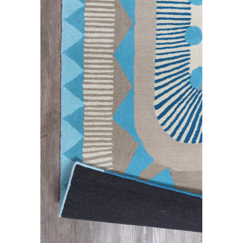 Salih Wool Hand Woven Area Rug, Rectangle 160 x 230cm