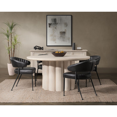 Columnia 60" Mango Wood Round Dining Table