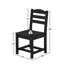 Ensemble de 2 chaises d'extérieur noir uni: PEHD lisse, capacité de 330 lb et résistant aux intempéries-1399699366