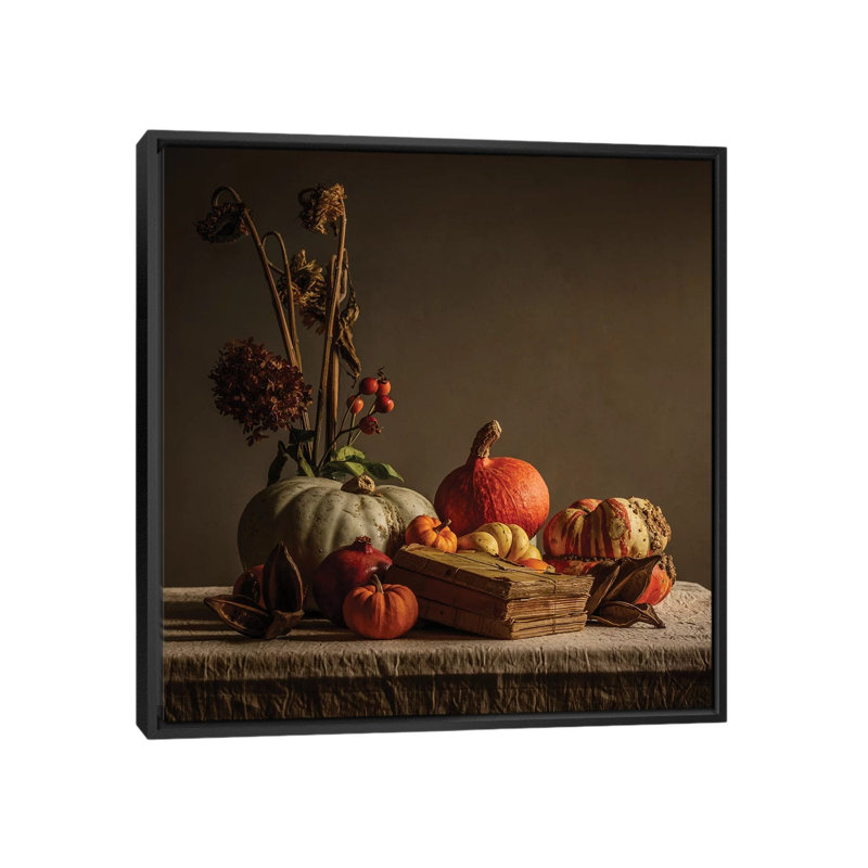 « Still Life » par Mark Gemmell-impression d’art graphique, Pas de tapis, H 18 po x l 18 po x 1,5 po, Toile avec cadre noir