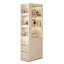 Armoire de coin en bois manufacturé blanc-1076355182