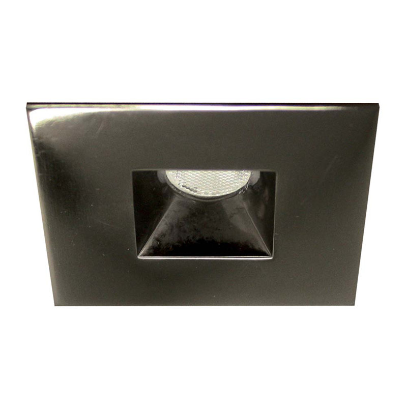 Gunmetal Square LED Recessed Light with Remote