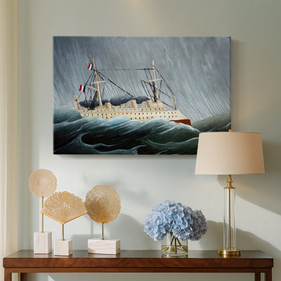A Ship in a Storm (Navire dans la tempête)-Henri Rousseau-Gallery Wrapped Canvas-c. 1899