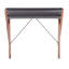 Bureau contemporain en bois de noyer avec plateau en bois gris