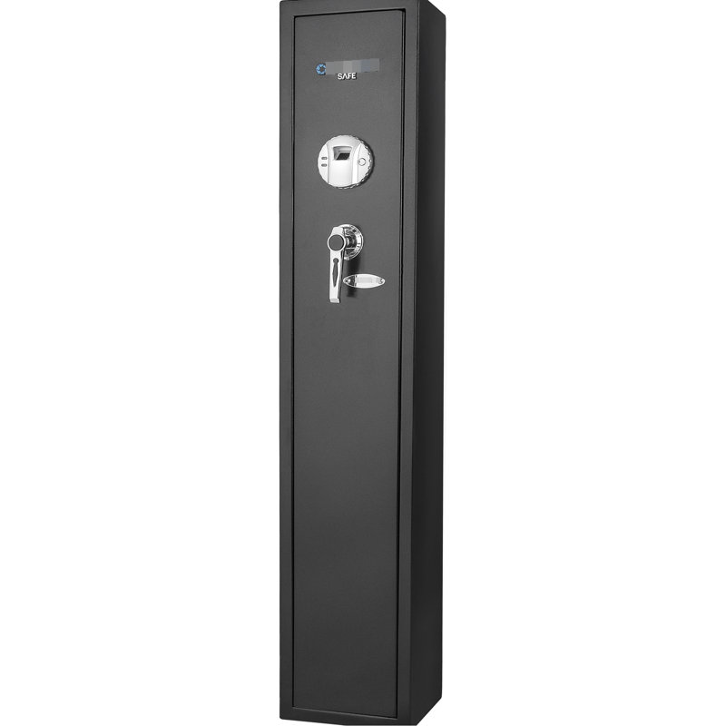 Coffre-fort biométrique de 83 pieds cubes - intérieur spacieux pour carabines à finition noire, aspect classique