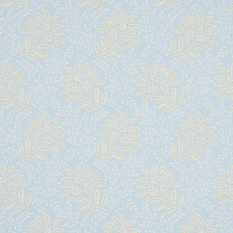 Secret Garden Wallpaper, Light Blue