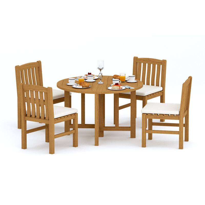 Devon Outdoor 5 - Piece Teak Dining Set