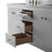 Laval 60" Double Sink Freestanding Bathroom Vanity with Engineered Marble Top-105275160-105275159
