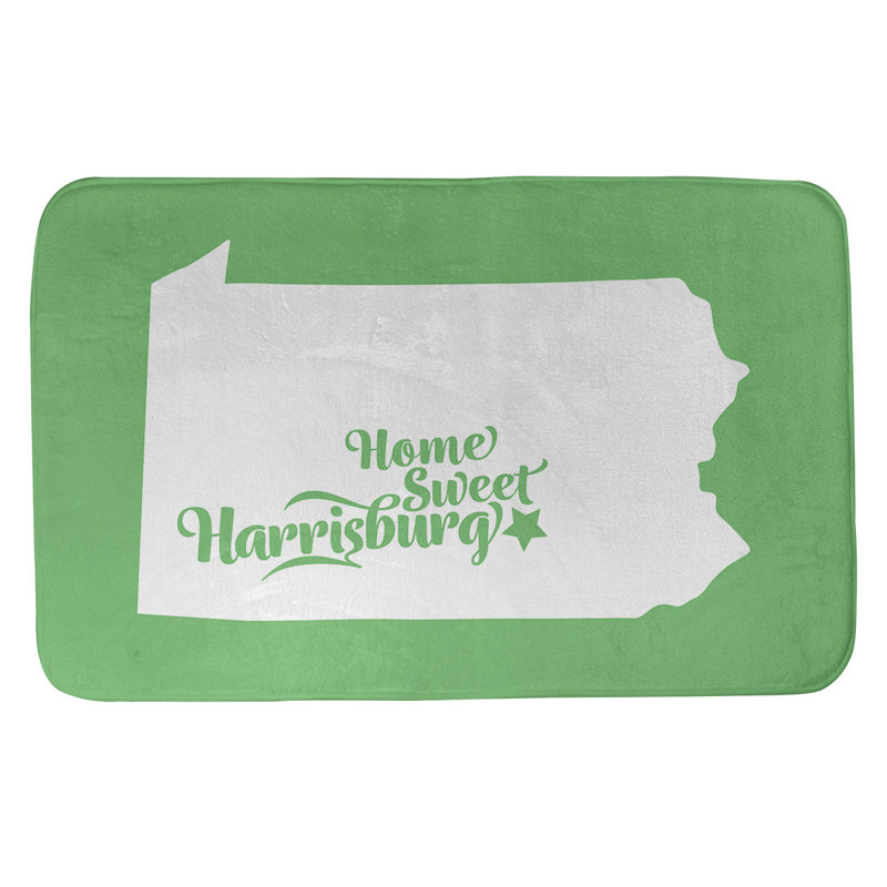 Tapis pour salle de bain harrisburg pennsylvanie, l 21 po x L 34 po, Vert