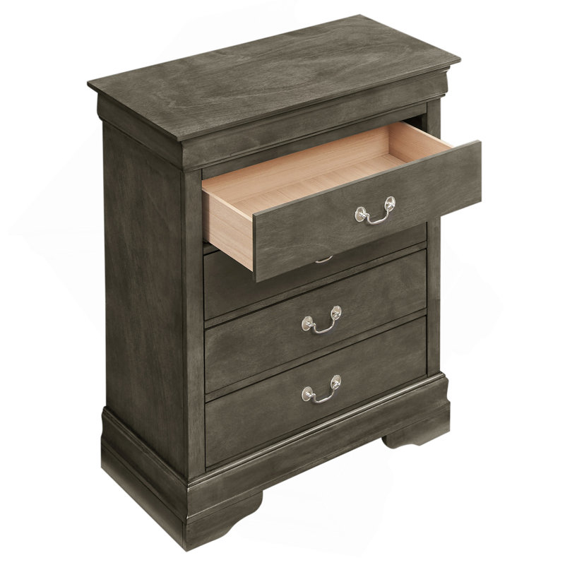 Coffre de rangement gris élégant