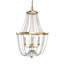 Whitney 4 - Light Candle Style Empire Chandelier with Beaded Accents