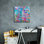 «Matrix Color Field» par Zwart, art mural sur toile, 18 po x 18 po