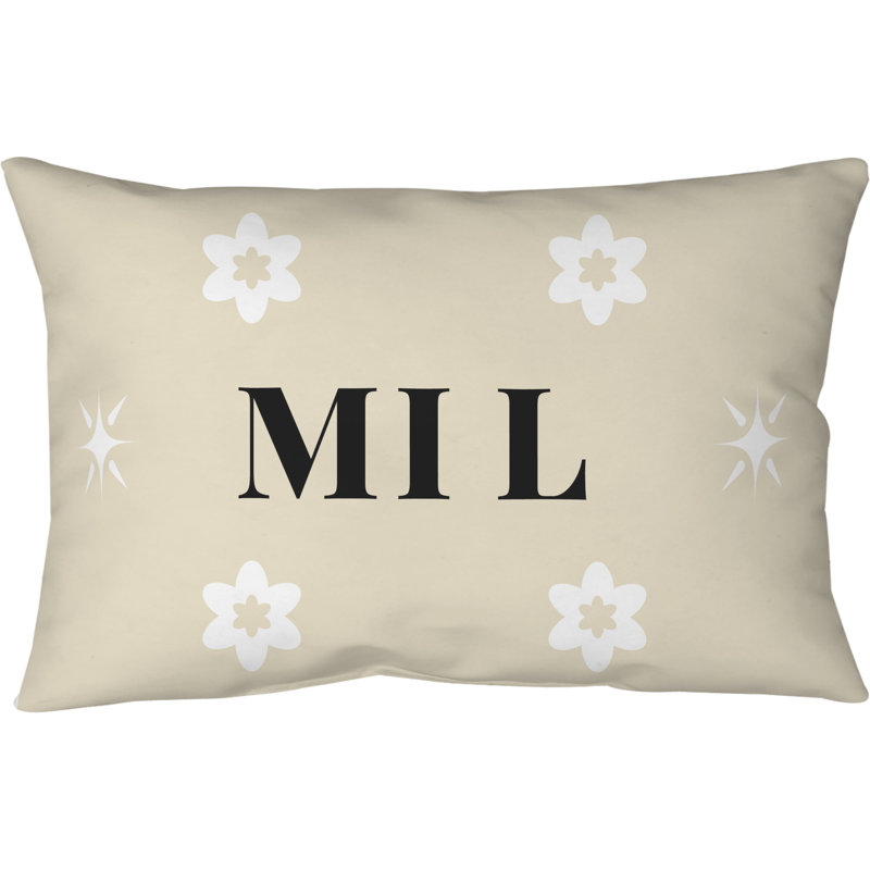 Coussin Milwaukee Basketball Colors, Crème / blanc / noir
