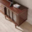 Meuble télé en bois manufacturé brun noyer +-107505630