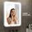 Bathroom Vanity Mirror With Light For Wall Smart LED 36×28 Frame Makeup Mirror For Over Sink Dimmable 3 Colors Temperature Anti-Fog Memory Function Vertical & Horizontal