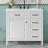 36-Inch Bathroom Vanity With Ceramic Sink Top, Solid Wood Frame And MDF Cabinet, Flip Drawer Design With Adjustable Shelf And Metal Handles, Freestanding Bathroom Storage Cabinet (Faucet Not Included)-1271729470