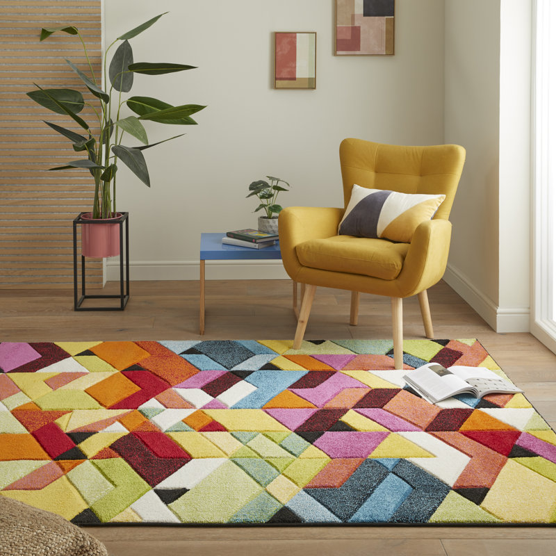 Geometric Area Rug, Rectangle 120 x 170cm