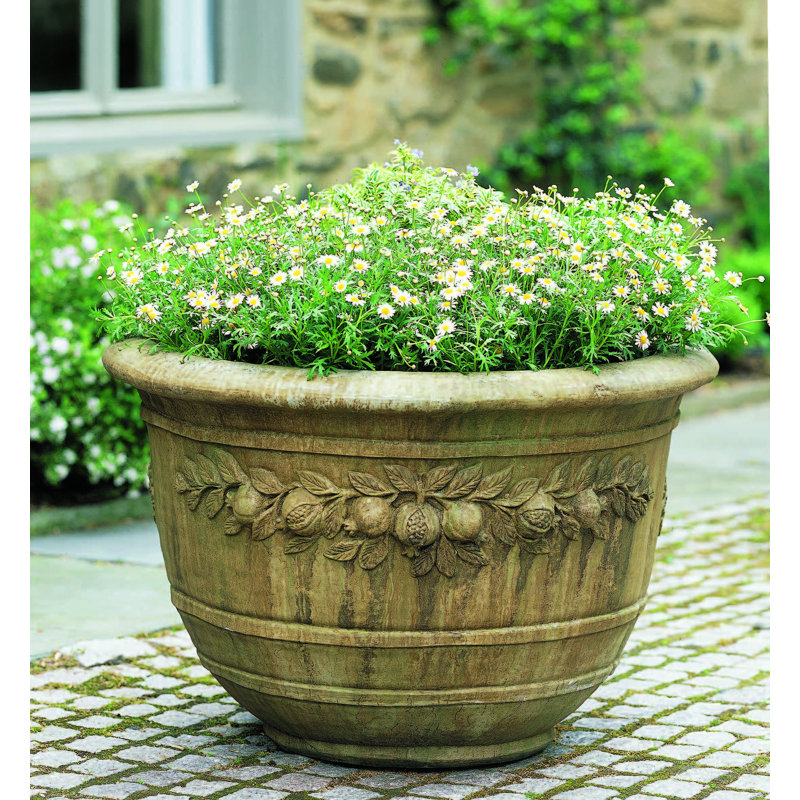 Handmade Planter, Aged Limestone