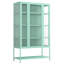 Vitrine en fer 67,25 po avec porte vitrée et vitrine en acier-1404047262