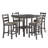 Cull 4 - Person Solid Wood Top Four Leg Dining Set