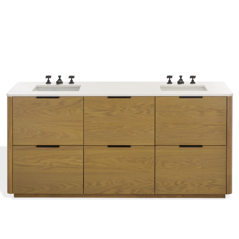 72" Double Sink Gabrietta Vanity, Natural