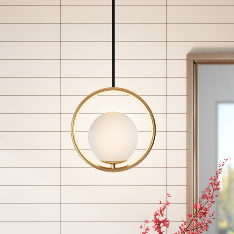 Luminaire suspendu sphère 1 lumière Wynton