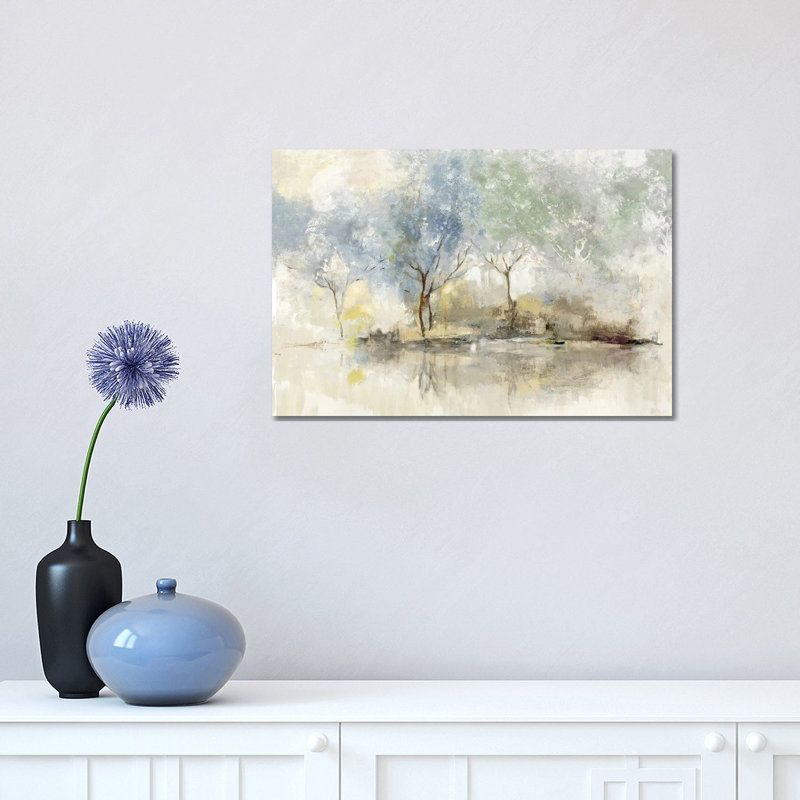 Pale Meadow by Allison Pearce - Painting on Canvas, Wrapped Canvas, 30.48cm H x 45.72cm W x 1.91cm D