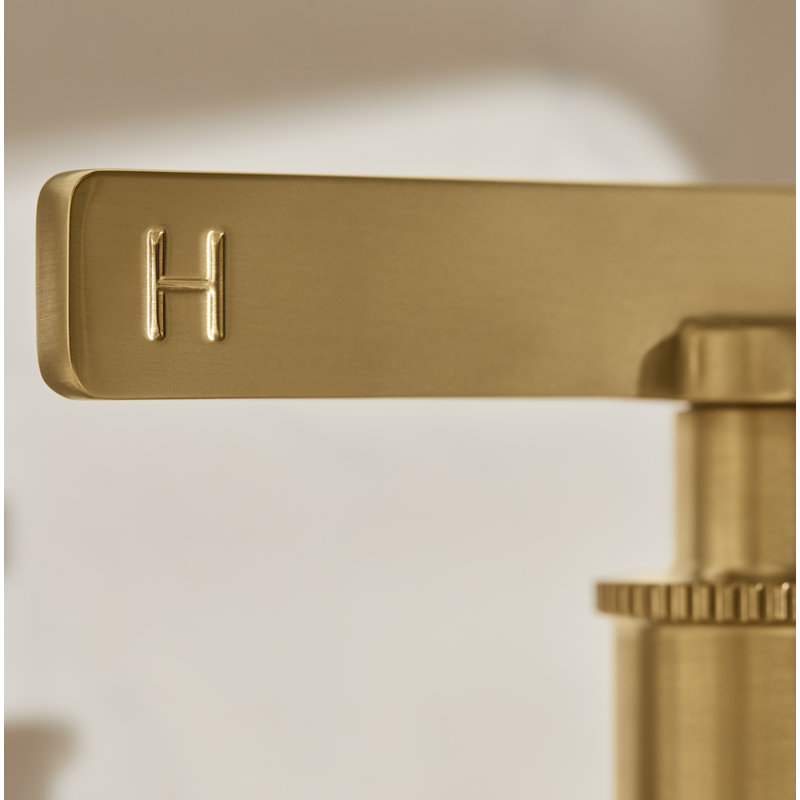 Castia by Studio McGee Deck-Mount Bath Faucet Trim, Moderne Brass