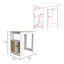 Îlot de cuisine avec système d'armoire à une porte à pousser et tablettes latérales-1023084915