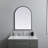 Sabine Metal Arch Wall Mirror-272105429-272105428