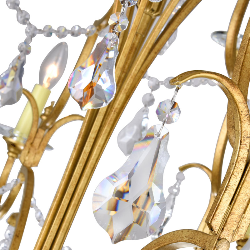 Lustre 12 lumières avec finition bronze oxydé