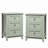 Modern 3-Drawer Wooden Nightstand Set Of 2, Tall & Narrow-568476635