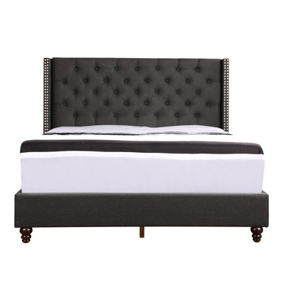Lit rembourré noir Elegant Relax Pleasurable
