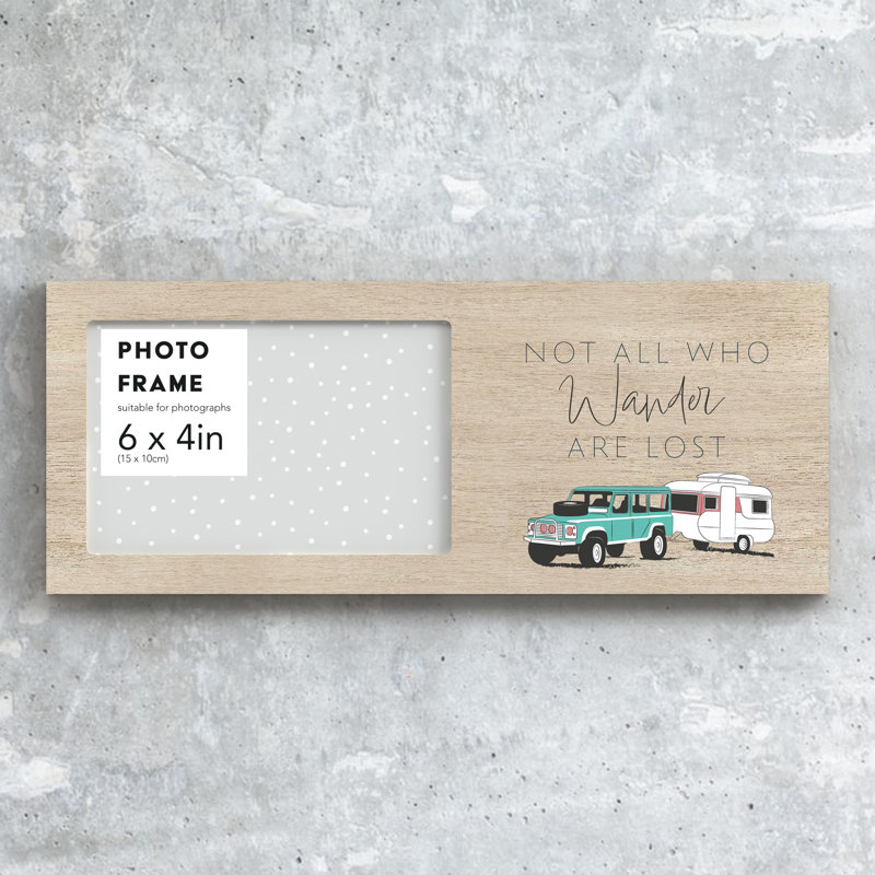 Matte Wood Single Picture Frame in Brown