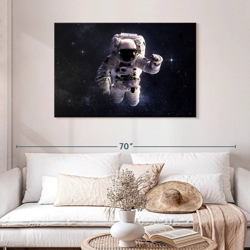 Astronaute flottant Oberle, H 8 po x l 12 po