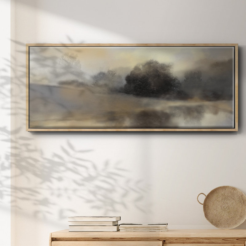 Misty Pond- Framed Canvas