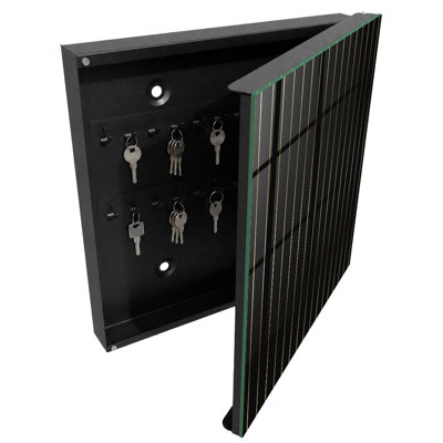 Key cabinet for home, Opens to the right, 30x30x5, White, Creamy without patterns and unnecessary details, 