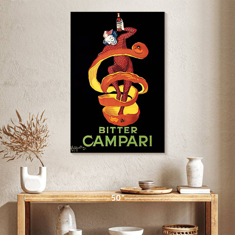Tergel Bitter Campari, 39" H x 26" W