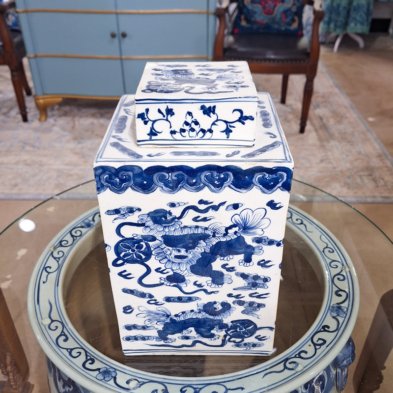 Handmade Porcelain China Ginger Jar