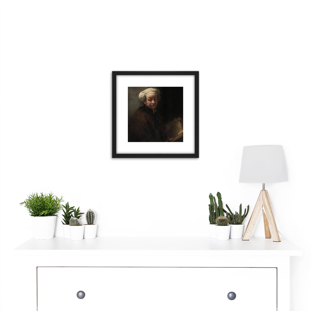 Self Portrait Apostle Paul Life Drawing by Rembrandt - Single Picture Frame Painting