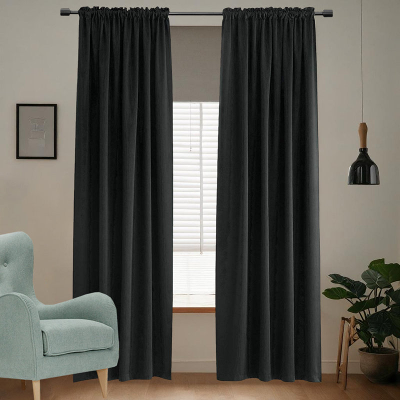 Ensemble de rideaux obscurcissant 2 pièces, L 52 po x L 72 po